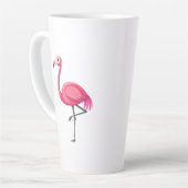 Tasse Latte Flamant Rose de Style Cartoon (Angle gauche)