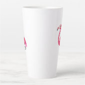 Tasse Latte Flamant Rose de Style Cartoon (Devant)