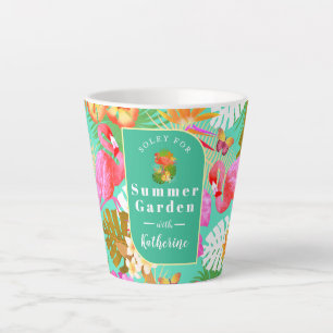 Tasse Latte Flamant rose Garden Turquoise