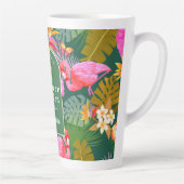 Tasse Latte Flamant rose Garden Vert foncé (Droite)