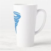 Tasse Latte Flamant rose Tornado Bold Art Graphique moderne (Droite)