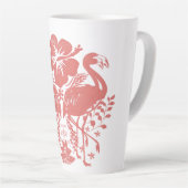 Tasse Latte Flamant Tropical (Angle droit)