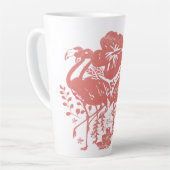 Tasse Latte Flamant Tropical (Angle gauche)