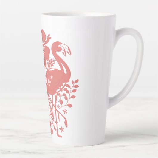 Tasse Latte Flamant Tropical (Droite)