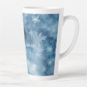 Tasse Latte Flambeaux blancs d'hiver Noël (Droite)