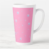 Tasse Latte Flambeaux d'hiver roses (Droite)
