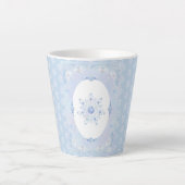 Tasse Latte Flèche de neige bleu glace (Devant)