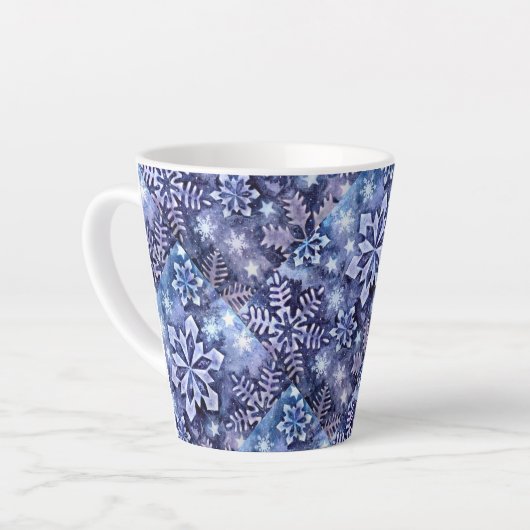 Tasse Latte Flèches bleues (Angle gauche)
