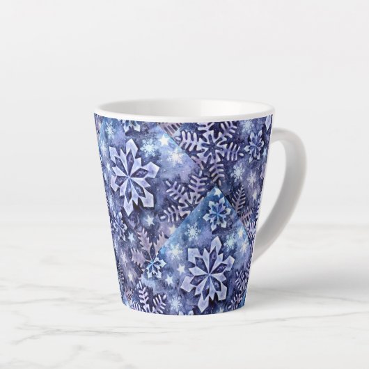 Tasse Latte Flèches bleues (Angle droit)
