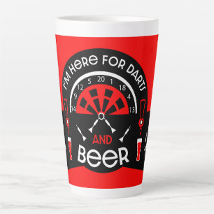 Tasse Latte Fléchettes de pub classiques