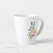 Tasse Latte Fleur (Angle droit)
