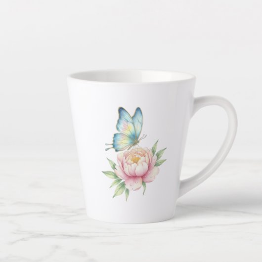Tasse Latte Fleur (Droite)