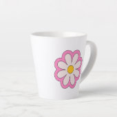 Tasse Latte Fleur (Angle droit)