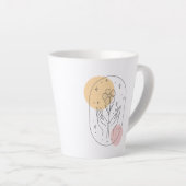 Tasse Latte Fleur (Angle droit)