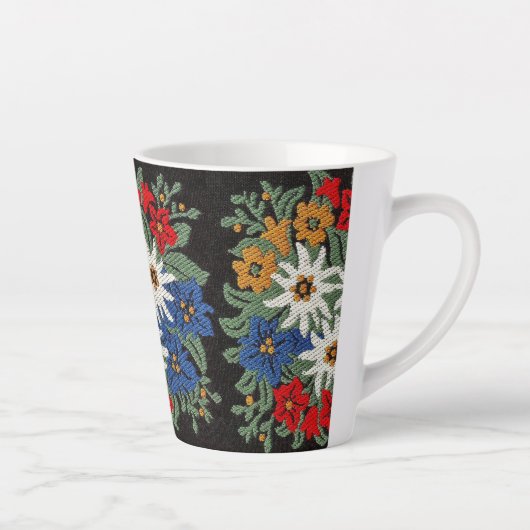 Tasse Latte Fleur alpine suisse Edelweiss (Droite)