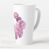 Tasse Latte Fleur avec grâce - Design Rose élégant (Angle droit)