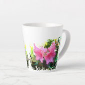 Tasse Latte Fleur azalée (Angle droit)