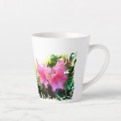 Tasse Latte Fleur azalée (Droite)