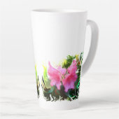 Tasse Latte Fleur azalée (Angle droit)