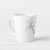 Tasse Latte Fleur blanche (Angle gauche)