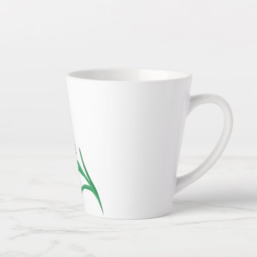 Tasse Latte Fleur blanche (Droite)