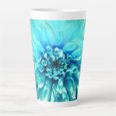 Tasse Latte Fleur bleu clair Dahlia (Devant)