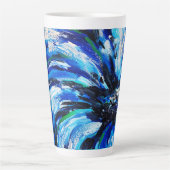 Tasse Latte Fleur bleue (Devant)