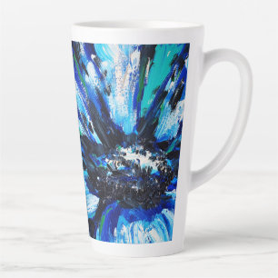 Tasse Latte Fleur bleue