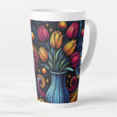 Tasse Latte Fleur céleste (Angle droit)