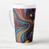 Tasse Latte Fleur céleste (Angle gauche)