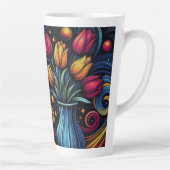 Tasse Latte Fleur céleste (Droite)