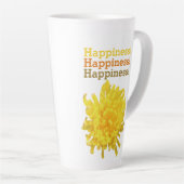 Tasse Latte Fleur Dandelion Jaune Inspiré (Angle droit)