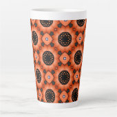 Tasse Latte Fleur d'automne orange (Devant)