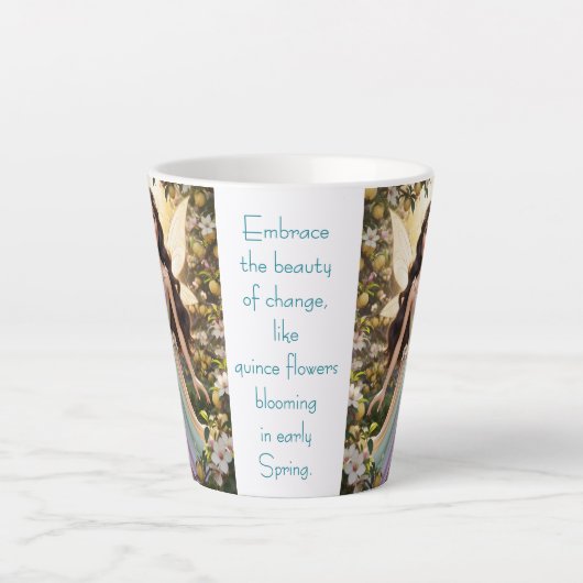 Tasse Latte Fleur de coing (Devant)