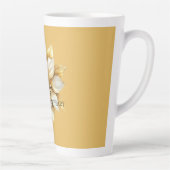 Tasse Latte Fleur de crème dorée (Droite)