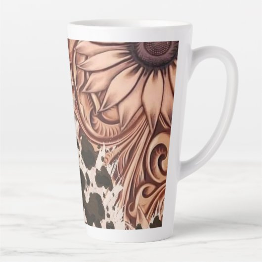 Tasse Latte Fleur de cuivre (Droite)