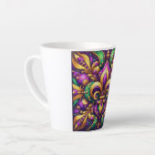 Tasse Latte fleur de lis (Angle gauche)