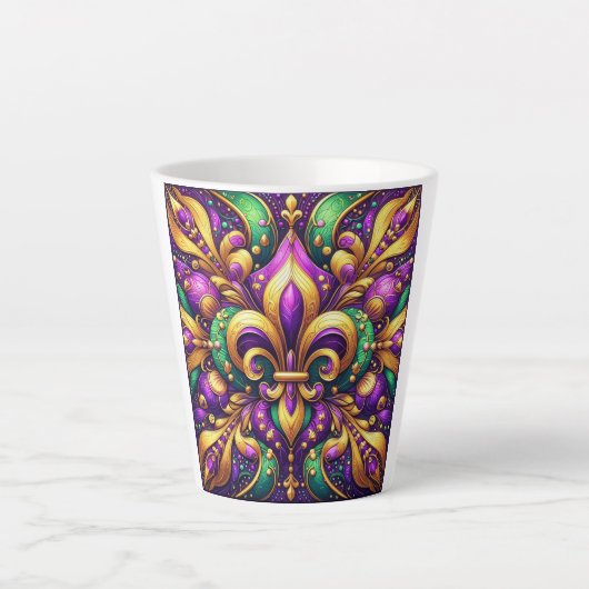 Tasse Latte fleur de lis (Devant)