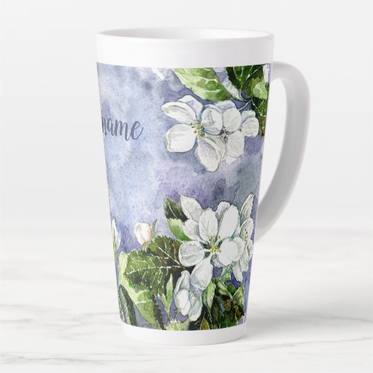 Tasse Latte Fleur de pomme (Angle droit)