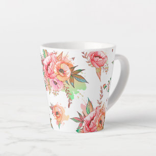 Tasse Latte fleur de printemps
