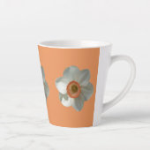 Tasse Latte Fleur de printemps de jonquille rose (Droite)