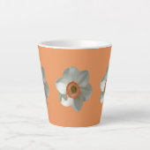 Tasse Latte Fleur de printemps de jonquille rose (Devant)