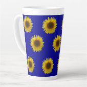 Tasse Latte Fleur de soleil en fleurs (Angle gauche)