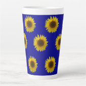 Tasse Latte Fleur de soleil en fleurs (Devant)