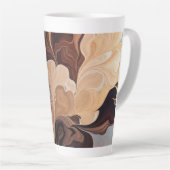 Tasse Latte Fleur de Terre Dorée (Angle droit)