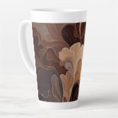 Tasse Latte Fleur de Terre Dorée (Angle gauche)