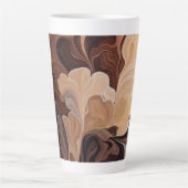 Tasse Latte Fleur de Terre Dorée (Devant)