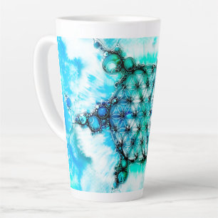 Tasse Latte Fleur De Vie - Façons Colorées 3