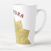 Tasse Latte Fleur De Vie - Indien Mandala 4 (Droite)