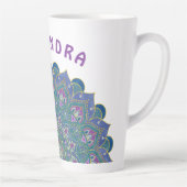 Tasse Latte Fleur De Vie - Mandala India Style 1 (Droite)